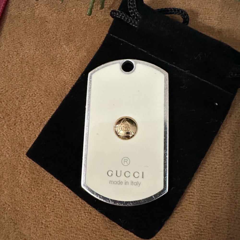 Gucci Grammy Awards Special Edition Dog Tag pendant in 18k & Sterling Silver